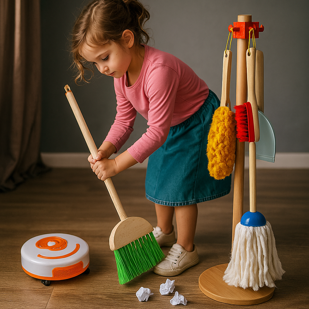 Cleaning Kit 7во1 – Детски Сет за Чистење со Робот Правосмукалка