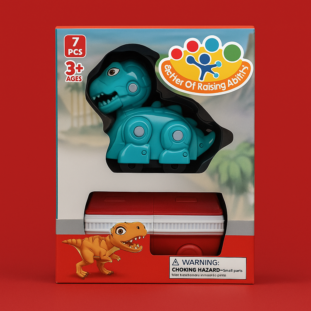 Дино Возче - Забавен Сет со Диносаурус и Воз