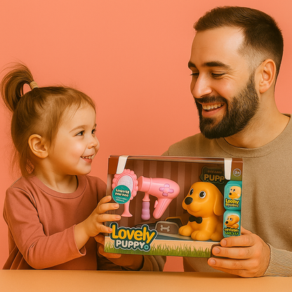 Кученце со Додатоци за Нега – Lovely Puppy Сет за Девојчиња