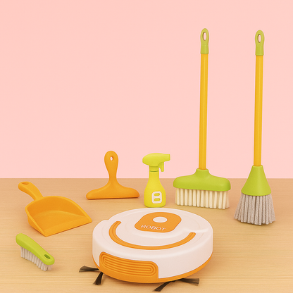 Cleaning Kit 7во1 – Детски Сет за Чистење со Робот Правосмукалка