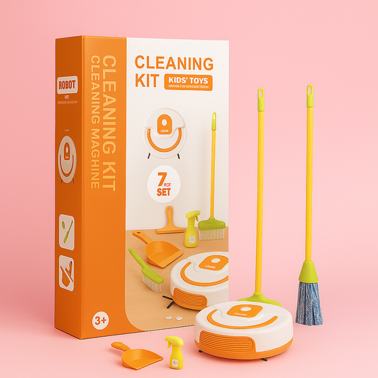 Cleaning Kit 7во1 – Детски Сет за Чистење со Робот Правосмукалка