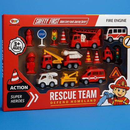 Rescue Team – Детски Сет со Возила за Спасување