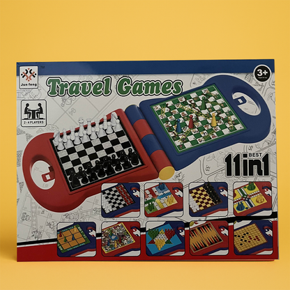 Travel Games 11 во 1 – Комплет Игри за Патувања