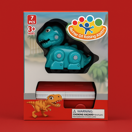 Дино Возче - Забавен Сет со Диносаурус и Воз